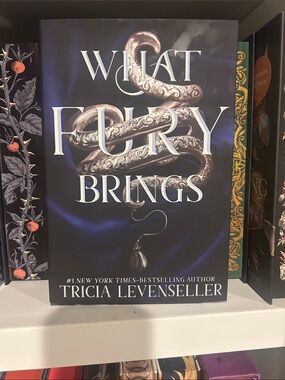What Fury Brings by Tricia Levenseller - Dark Blue & Gold Hardcover SIGNED